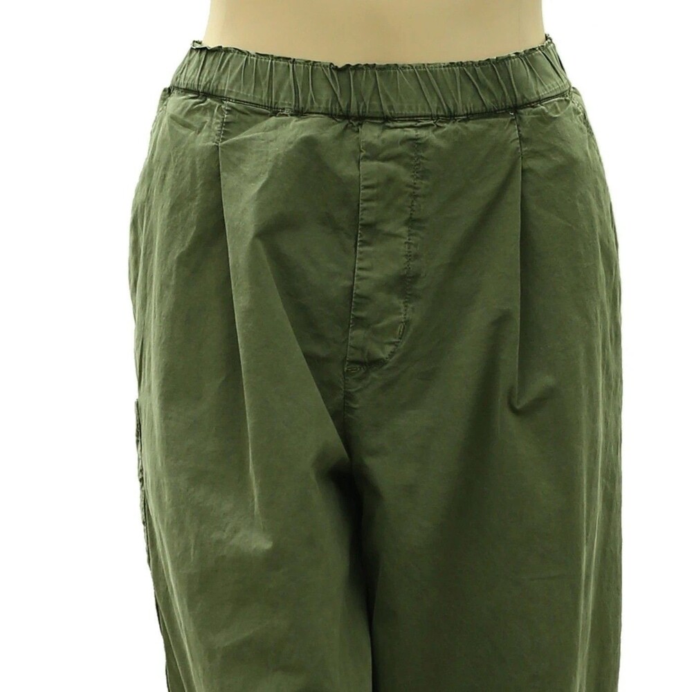 By Anthropologie Vintage Foldover Pants Barrel-Leg Pull-On Embroidered S 289185 - Picture 6 of 10
